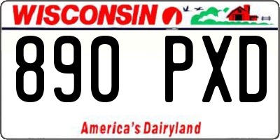 WI license plate 890PXD