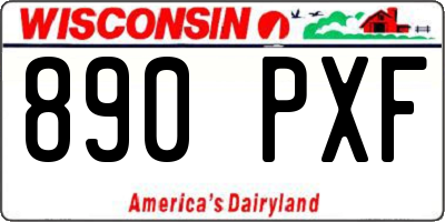 WI license plate 890PXF