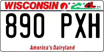 WI license plate 890PXH