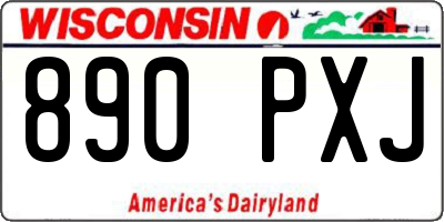 WI license plate 890PXJ
