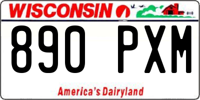 WI license plate 890PXM