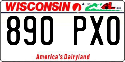 WI license plate 890PXO