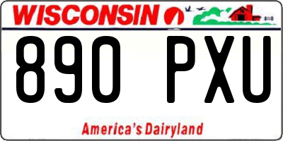 WI license plate 890PXU