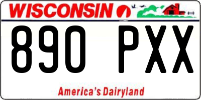 WI license plate 890PXX