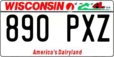 WI license plate 890PXZ