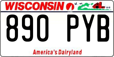 WI license plate 890PYB