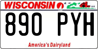 WI license plate 890PYH