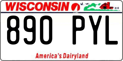 WI license plate 890PYL