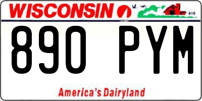 WI license plate 890PYM