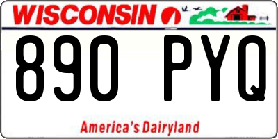 WI license plate 890PYQ