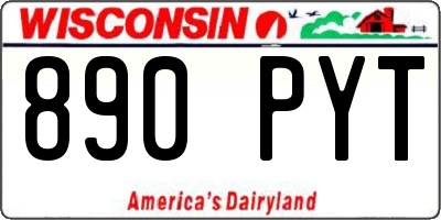 WI license plate 890PYT