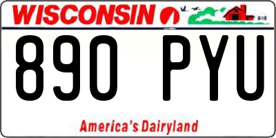 WI license plate 890PYU