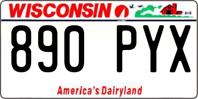 WI license plate 890PYX
