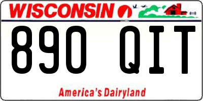 WI license plate 890QIT