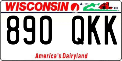 WI license plate 890QKK