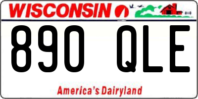 WI license plate 890QLE