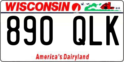 WI license plate 890QLK