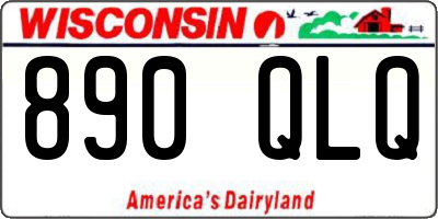 WI license plate 890QLQ