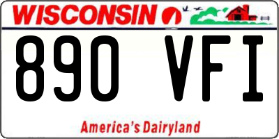 WI license plate 890VFI