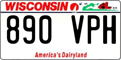 WI license plate 890VPH