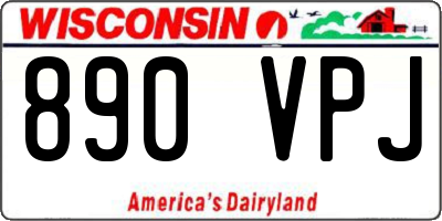WI license plate 890VPJ