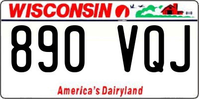 WI license plate 890VQJ