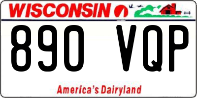 WI license plate 890VQP