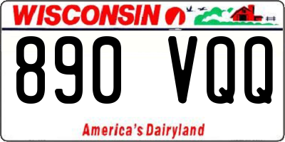 WI license plate 890VQQ