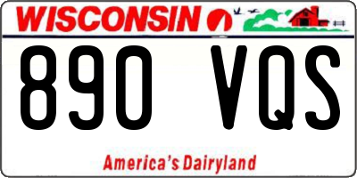 WI license plate 890VQS