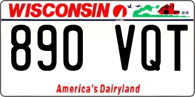 WI license plate 890VQT