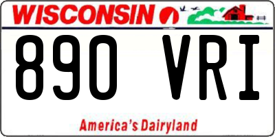 WI license plate 890VRI