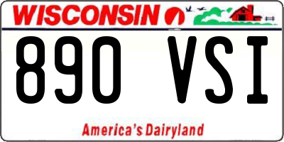 WI license plate 890VSI