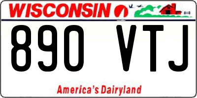 WI license plate 890VTJ