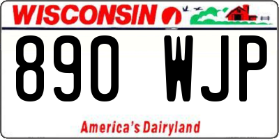 WI license plate 890WJP