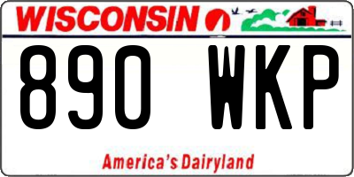 WI license plate 890WKP