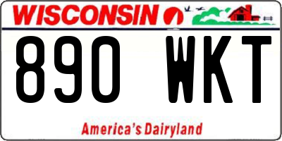 WI license plate 890WKT