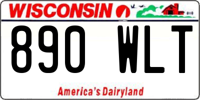 WI license plate 890WLT