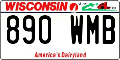 WI license plate 890WMB