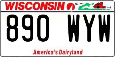 WI license plate 890WYW