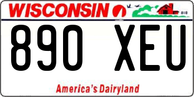 WI license plate 890XEU