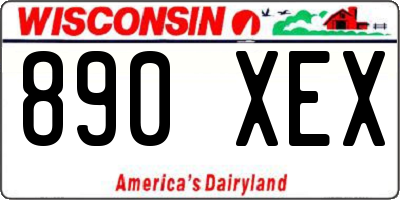 WI license plate 890XEX