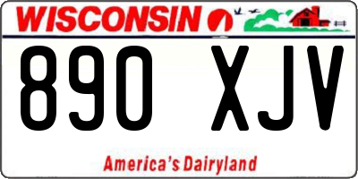 WI license plate 890XJV