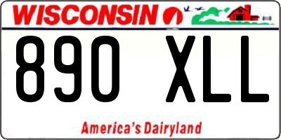 WI license plate 890XLL