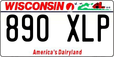 WI license plate 890XLP