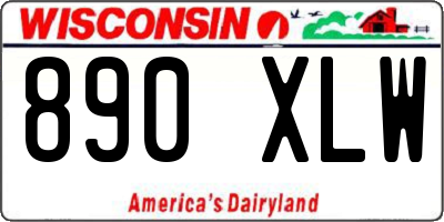 WI license plate 890XLW