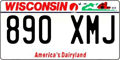 WI license plate 890XMJ