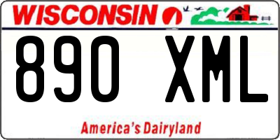 WI license plate 890XML