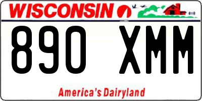 WI license plate 890XMM