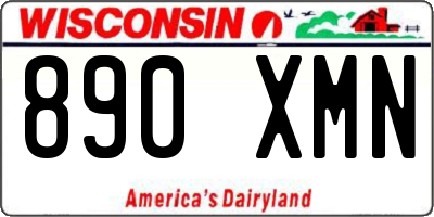 WI license plate 890XMN