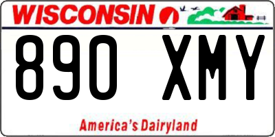 WI license plate 890XMY